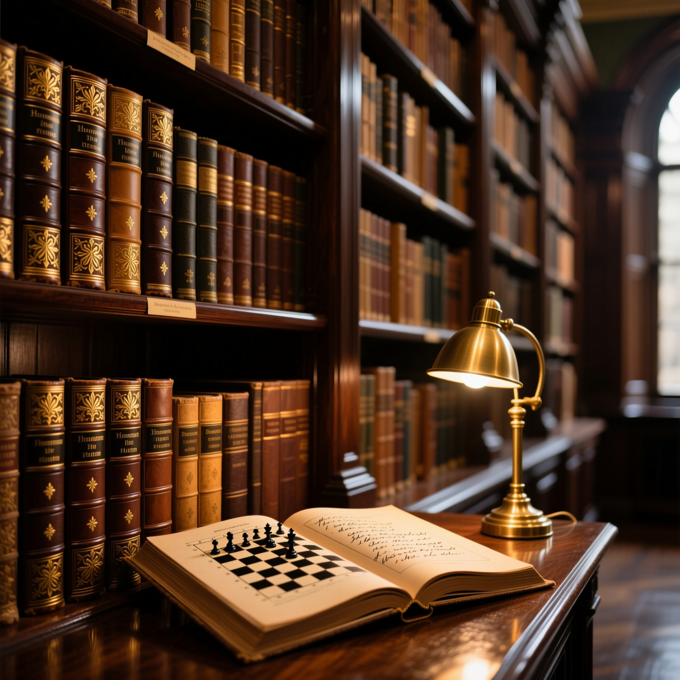 Chess library and study room